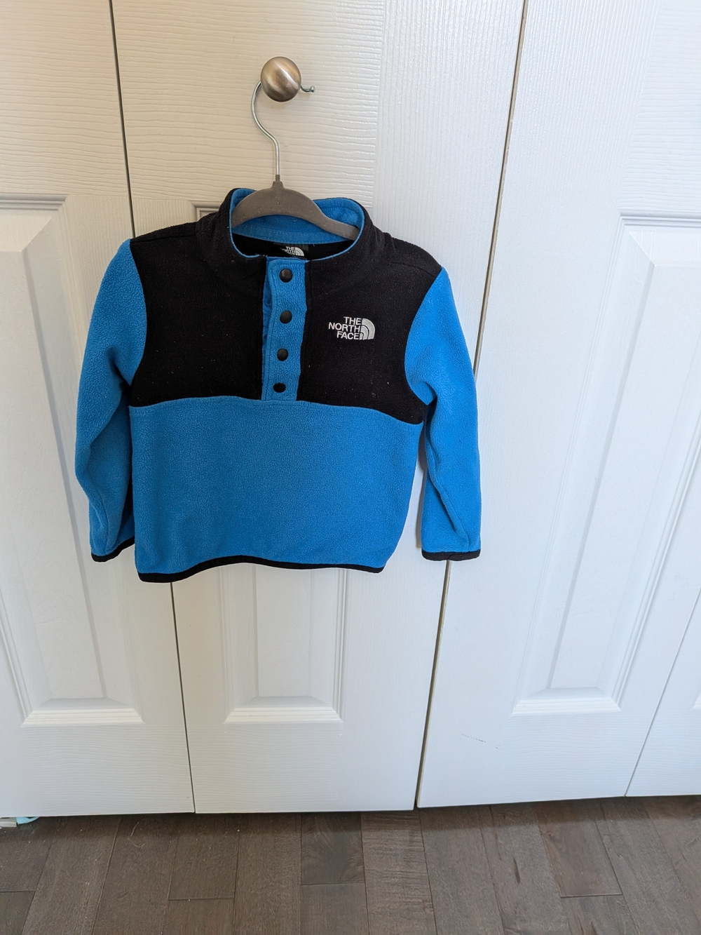 The North Face Kids Blue & Black Snap Fleece Pullover
